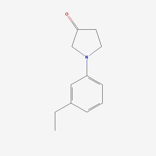 Molecular Structure of 1096881-64-9 (1-(3-Ethylphenyl)-3-pyrrolidinone)