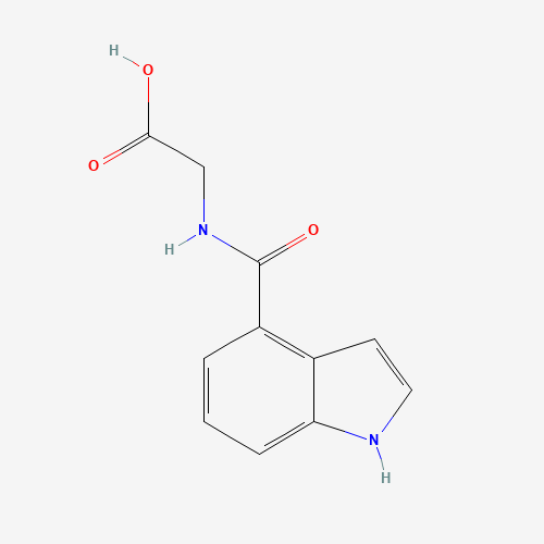 Molecular Structure of 1096886-59-7 (2-(1H-indole-4-carboxamido)acetic acid)