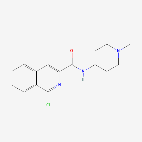 Molecular Structure of 1096892-10-2 (1-Chloro-N-(1-methyl-4-piperidinyl)-3-isoquinolinecarboxamide)