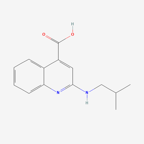 Molecular Structure of 1097095-12-9 (2-[(2-Methylpropyl)amino]-4-quinolinecarboxylic acid)