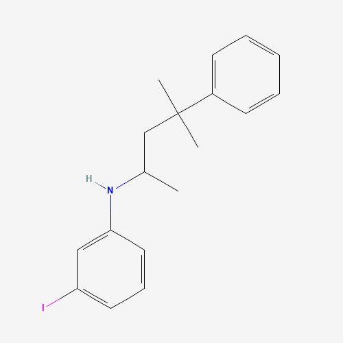Molecular Structure of 1157938-99-2 (N-(3-Iodophenyl)-alpha,gamma,gamma-trimethylbenzenepropanamine)