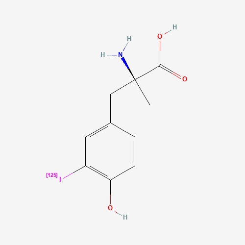 Molecular Structure of 137034-72-1 (3-Iodo-alpha-methyl-L-tyrosine I-125)