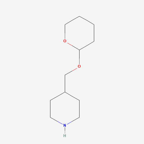 Molecular Structure of 156459-84-6 (4-((tetrahydro-2H-pyran-2-yloxy)methyl)piperidine)