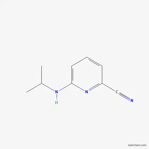 Molecular Structure of 160017-10-7 (2-Pyridinecarbonitrile, 6-[(1-methylethyl)amino]-)