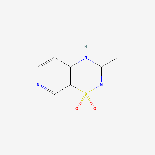 Molecular Structure of 163136-69-4 (3-Methyl-4H-pyrido[4,3-e][1,2,4]thiadiazine 1,1-dioxide)