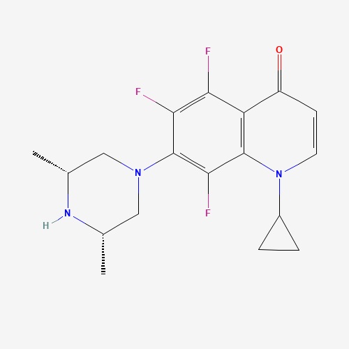 Molecular Structure of 166323-26-8 (Descarboxyl orbifloxacin)