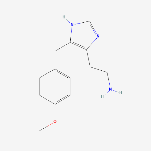 Molecular Structure of 178324-02-2 (2-[5-[(4-methoxyphenyl)methyl]-1H-imidazol-4-yl]ethanamine)