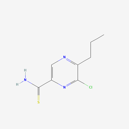 Molecular Structure of 182244-18-4 (6-Chloro-5-propyl-2-pyrazinecarbothioamide)