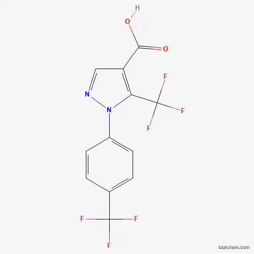 Molecular Structure of 187998-46-5 (5-(trifluoromethyl)-1-[4-(trifluoromethyl)phenyl]pyrazole-4-carboxylic Acid)
