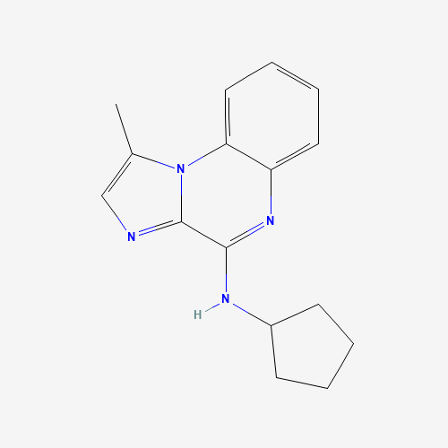 Molecular Structure of 191349-26-5 (4-(Cyclopentylamino)-1-methylimidazo(1,2-a)quinoxaline)