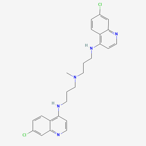 Molecular Structure of 19418-54-3 (4,4'-[(Methylimino)bis(trimethyleneimino)]bis(7-chloroquinoline))