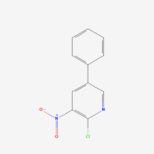 Molecular Structure of 198017-65-1 (2-Chloro-3-nitro-5-phenylpyridine)