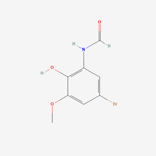 Molecular Structure of 198280-96-5 (N-(5-bromo-2-hydroxy-3-methoxyphenyl)formamide)