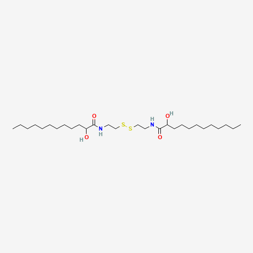 Molecular Structure of 198470-03-0 (Dodecanamide, N,N'-(dithiodi-2,1-ethanediyl)bis[2-hydroxy-)