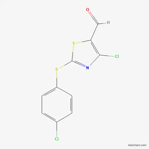 Molecular Structure of 199851-24-6 (2-[(4-Chlorophenyl)thio]-4-chlorothiazole-5-carbaldehyde)