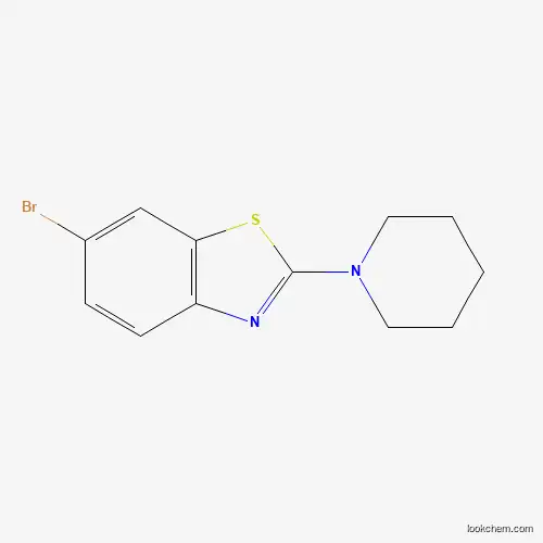 Molecular Structure of 863001-19-8 (6-Bromo-2-(piperidin-1-yl)benzo[d]thiazole)