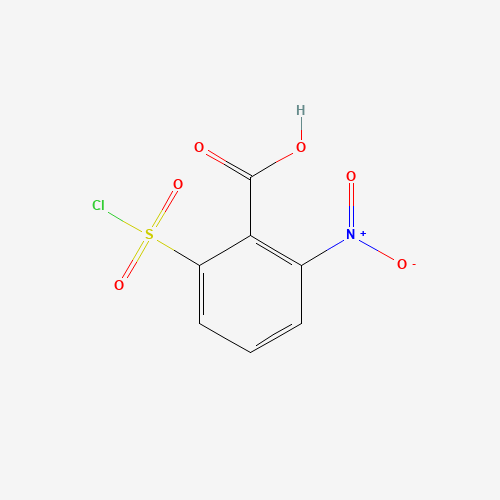 Molecular Structure of 104898-56-8 (Benzoic acid, 2-(chlorosulfonyl)-6-nitro-)