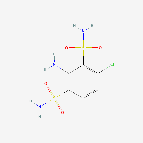 Molecular Structure of 111261-59-7 (2-Amino-4-chloro-1,3-benzenedisulfonamide)