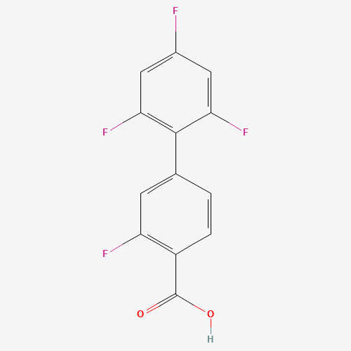 Molecular Structure of 1183511-54-7 (2-Fluoro-4-(2,4,6-trifluorophenyl)benzoic acid)
