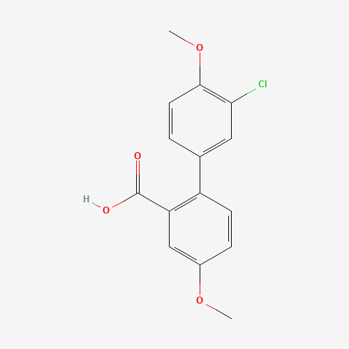 Molecular Structure of 1184038-35-4 (2-(3-Chloro-4-methoxyphenyl)-5-methoxybenzoic acid)