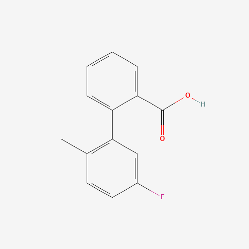 Molecular Structure of 1184071-14-4 (2-(5-Fluoro-2-methylphenyl)benzoic acid)
