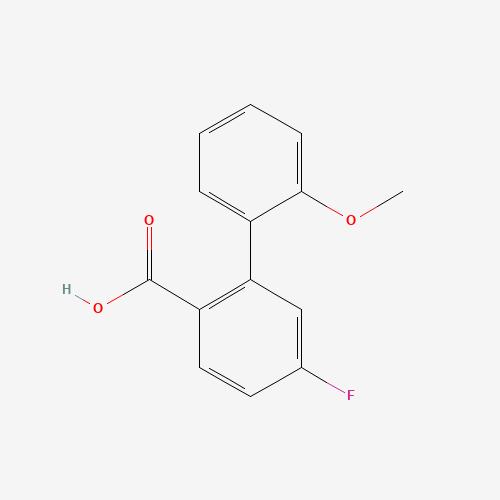 Molecular Structure of 1184269-78-0 (4-Fluoro-2-(2-methoxyphenyl)benzoic acid)