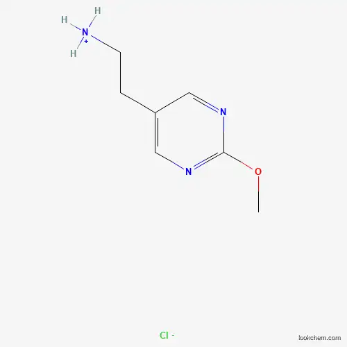 Molecular Structure of 1196155-82-4 (2-(2-Methoxypyrimidin-5-yl)ethan-1-aminium chloride)