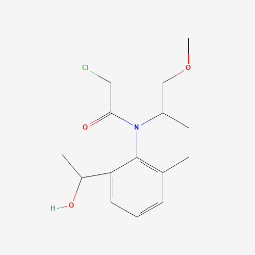 Molecular Structure of 121073-75-4 (2-chloro-N-[2-(1-hydroxyethyl)-6-methylphenyl]-N-(2-methoxy-1-methylethyl)acetamide)