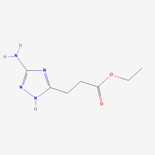 Molecular Structure of 1259516-87-4 (Ethyl 3-(5-amino-1H-1,2,4-triazol-3-yl)propanoate)