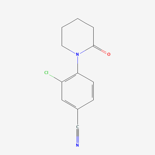 Molecular Structure of 1260675-30-6 (Benzonitrile, 3-chloro-4-(2-oxo-1-piperidinyl)-)