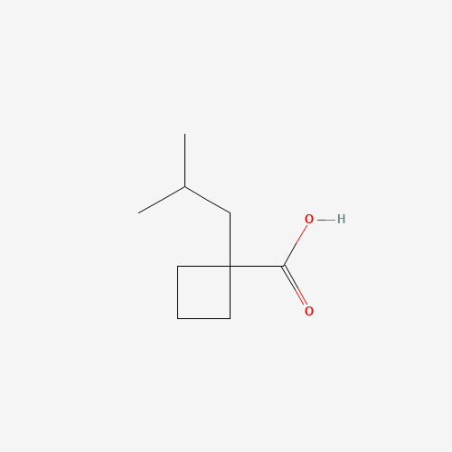 Molecular Structure of 1261269-34-4 (1-(2-Methylpropyl)cyclobutane-1-carboxylic acid)