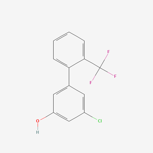 Molecular Structure of 1261492-01-6 (3-Chloro-5-(2-trifluoromethylphenyl)phenol)