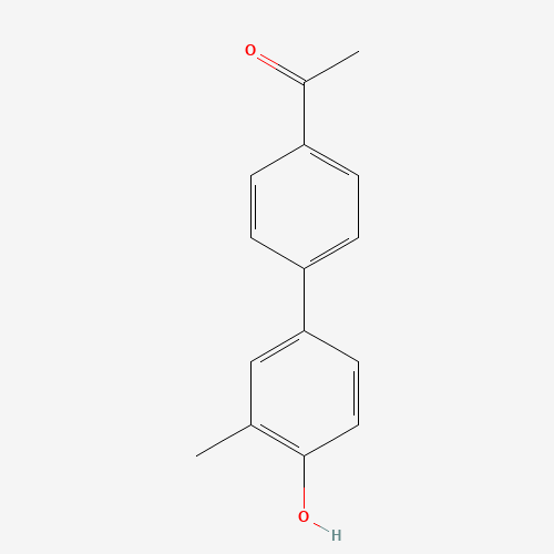 Molecular Structure of 1261888-32-7 (4-(4-Acetylphenyl)-2-methylphenol)