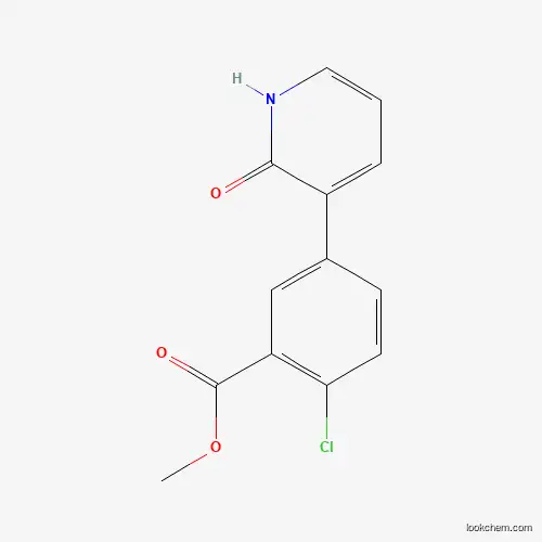 Molecular Structure of 1261940-24-2 (3-(4-Chloro-3-methoxycarbonylphenyl)-2-hydroxypyridine)