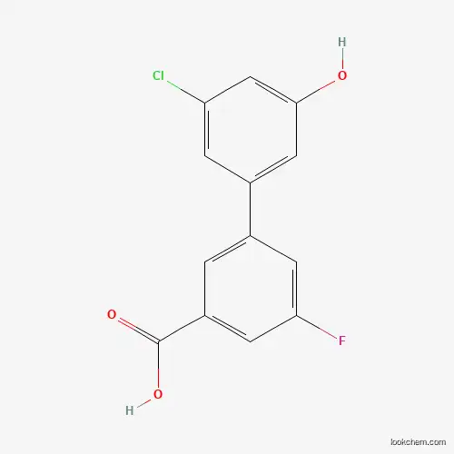Molecular Structure of 1261972-32-0 (5-(3-Carboxy-5-fluorophenyl)-3-chlorophenol)