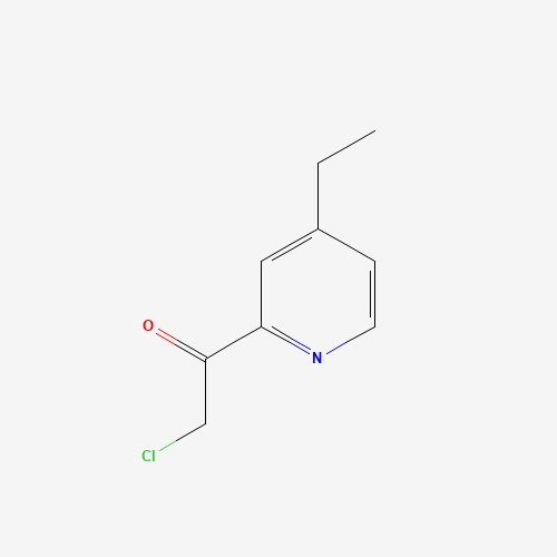 Molecular Structure of 1379186-27-2 (Ethanone, 2-chloro-1-(4-ethyl-2-pyridinyl)-)