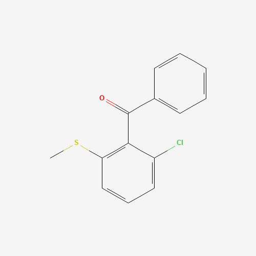 Molecular Structure of 147619-43-0 ([2-Chloro-6-(methylthio)phenyl]phenylmethanone)