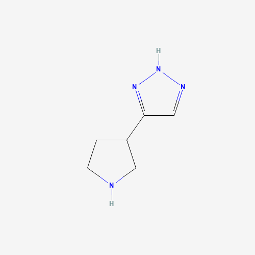 Molecular Structure of 1517602-91-3 (5-(Pyrrolidin-3-yl)-1H-1,2,3-triazole)