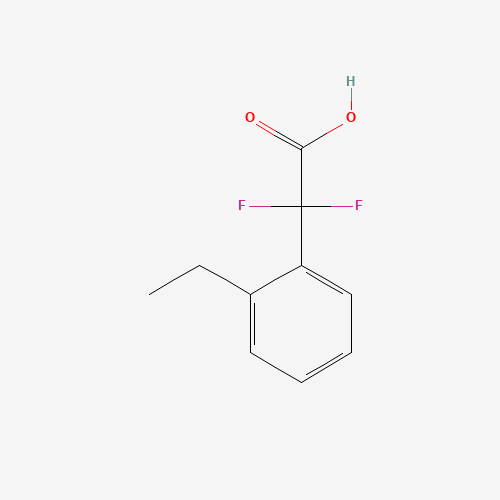 Molecular Structure of 1785618-72-5 ((2-Ethylphenyl)(difluoro)acetic acid)