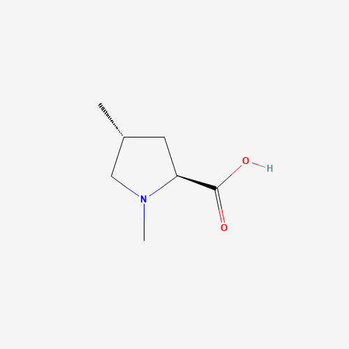 Molecular Structure of 1946010-81-6 ((2S,4R)-1,4-Dimethylpyrrolidine-2-carboxylic acid)