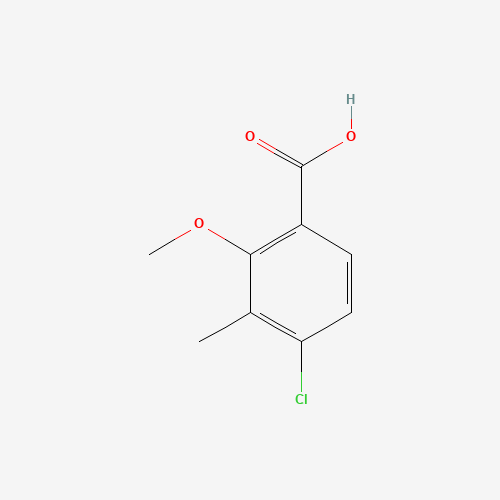 Molecular Structure of 198344-88-6 (4-Chloro-2-methoxy-3-methylbenzoic acid)