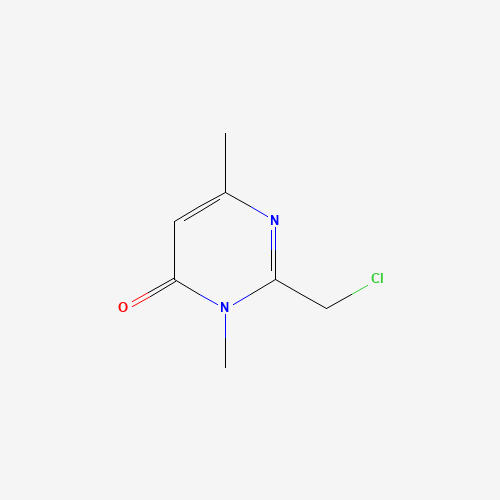 Molecular Structure of 198404-28-3 (2-(Chloromethyl)-3,6-dimethyl-4(3H)-pyrimidinone)