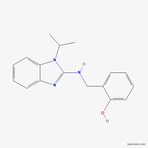 Molecular Structure of 736943-42-3 (2-[[(1-Propan-2-ylbenzimidazol-2-yl)amino]methyl]phenol)
