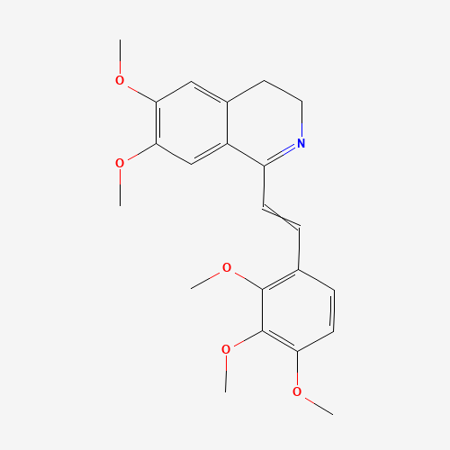Molecular Structure of 1049130-42-8 (3,4-Dihydro-6,7-dimethoxy-1-[2-(2,3,4-trimethoxyphenyl)ethenyl]isoquinoline)