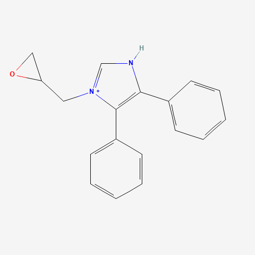 Molecular Structure of 1338494-99-7 (1H-Imidazolium, 3-(2-oxiranylmethyl)-4,5-diphenyl-)