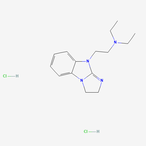 Molecular Structure of 154054-26-9 (9-Diethylaminoethyl-2,3-dihydroimidazo[1,2-a]benzimidazole dihydrochloride)