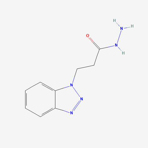 Molecular Structure of 194934-34-4 (3-(Benzotriazol-1-yl)propanehydrazide)