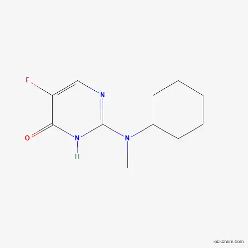 Molecular Structure of 1245643-46-2 (2-(Cyclohexylmethylamino)-5-fluoro-4(3H)-pyrimidinone)