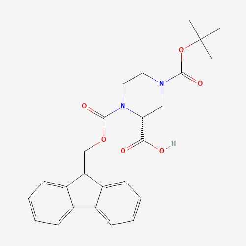 (R)-1-(((9H-FLUOREN-9-YL)METHOXY)CARBONYL)-4-(TERT-BUTOXYCARBONYL)PIPERAZINE-2-CARBOXYLIC ACID