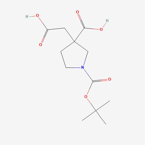1-(tert-butoxycarbonyl)-3-(carboxymethyl)pyrrolidine-3-carboxylic acid